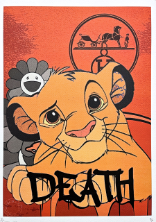 Death NYC - Young Simba a Murakami - limitovaná edice s certifikátem, 32x45cm