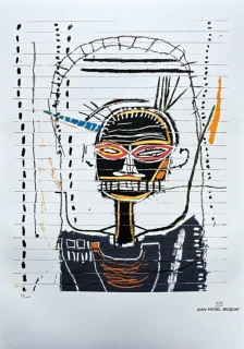 Jean-Michel Basquiat - M x/300 - limitovaná edice, signováno, 50x70cm