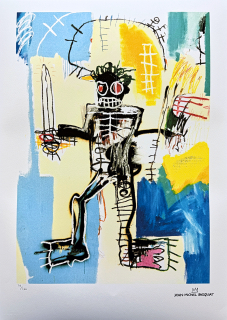 Jean-Michel Basquiat - Warrior 216/300 - limitovaná edice, signováno, 50x70cm