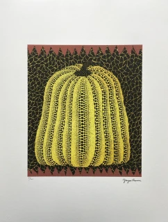 Yayoi Kusama - Pumpkin A x/500 - signováno, číslovaná edice, 50x65 cm