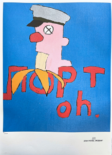 Jean-Michel Basquiat - Glassy Nose 91/300 - limitovaná edice, signováno, 50x70cm 