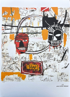 Jean-Michel Basquiat - Soap 129/300 - limitovaná edice, signováno, 50x70cm 