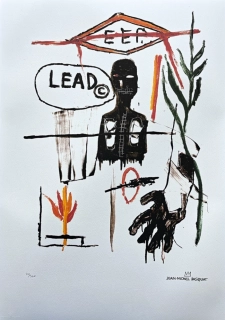 Jean-Michel Basquiat - Lead 210/300 - limitovaná edice, signováno, 50x70cm 