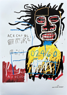 Jean-Michel Basquiat - Self Portrait as a Hell 260/300 - limitovaná edice, signováno, 50x70cm 