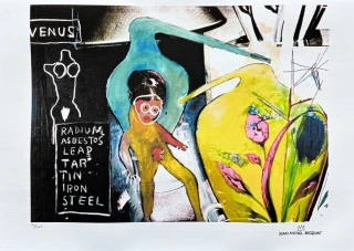Jean-Michel Basquiat - Ex Ringye x/300 - limitovaná edice, signováno, 70x50cm