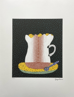 Yayoi Kusama - Coffee cup 92/500 - signováno, číslovaná edice, 50x65 cm