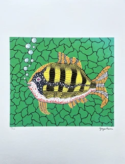 Yayoi Kusama - Depths of the Sea x/500 - signováno, číslovaná edice, 50x65 cm