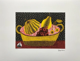 Yayoi Kusama - Pumpkin and Fruits x/500 - signováno, číslovaná edice, 50x65 cm