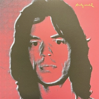 Andy Warhol - Mick Jagger červený 100/2400 - 60x60 cm, limitovaná edice CMOA s certifikátem