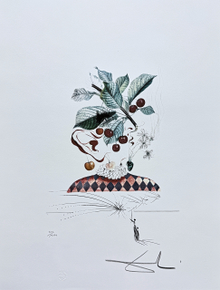 Salvador Dalí - Cérises Pierrot - signováno, limitovaná edice, 50x66cm