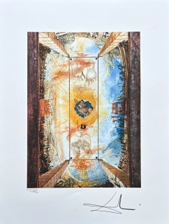 Salvador Dalí - The Dalinian Triangle - signováno, limitovaná edice, 50x66cm