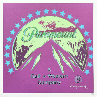 Andy Warhol - Paramount fialovo-zelený 360/500 - signováno, 50x50cm, limitovaná edice CMOA s certifikátem