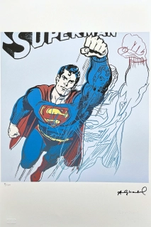 Andy Warhol - Superman světle modrý x/100 - edice Leo Castelli s certifikátem