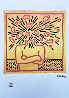 Keith Haring - Dont see dont hear 81/150 - signováno, limitovaná edice s certifikátem, 50x70 cm