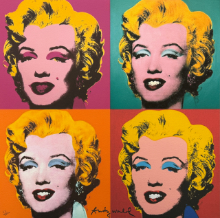 Andy Warhol - 4x Marilyn Monroe 55/2400 - 60x60cm, limitovaná edice CMOA s certifikátem