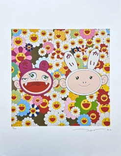 Takashi Murakami - Kai Kai kiki lots of fun 63/300- signováno, číslovaná edice, 50x65 cm