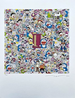 Takashi Murakami - Anywhere door 115/300- signováno, číslovaná edice, 50x65 cm