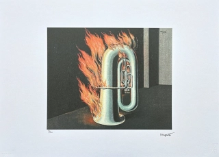 René Magritte - The Discovery of Fire 93/100 - limitovaná edice, 70x50cm