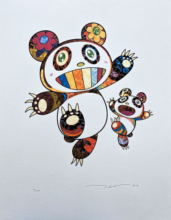 Takashi Murakami - Panda Parent and Cub II 100/300- signováno, číslovaná edice, 50x65 cm
