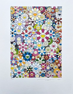 Takashi Murakami - I Look Back and There my Beautiful Memories 80/300- signováno, číslovaná edice, 50x65 cm