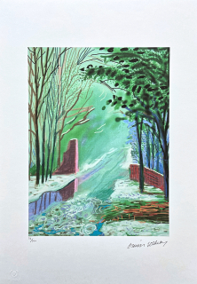 David Hockney - The Arrival of Spring in Woldgate - 3th January 116/500 - limitovaná edice s certifikátem, 35x50 cm