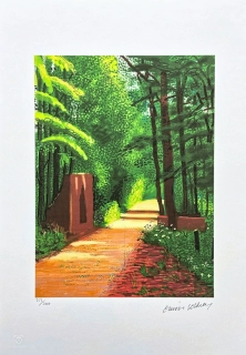 David Hockney - The Arrival of Spring in Woldgate no.16 x/500 - limitovaná edice s certifikátem, 35x50 cm