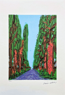 David Hockney - The Yosemite suite no.5 78/500 - limitovaná edice s certifikátem, 35x50 cm