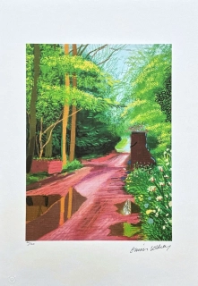 David Hockney - The Arrival of Spring in Woldgate 11th May x/500 - limitovaná edice s certifikátem, 35x50 cm