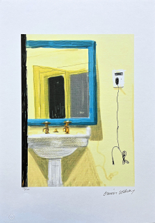 David Hockney - Bathroom 58/500 - limitovaná edice s certifikátem, 35x50 cm