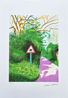 David Hockney - The Arrival of Spring in Woldgate 5th May 33/500 - limitovaná edice s certifikátem, 35x50 cm