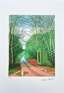 David Hockney - The Arrival of Spring in Woldgate 13th February 60/500 - limitovaná edice s certifikátem, 35x50 cm