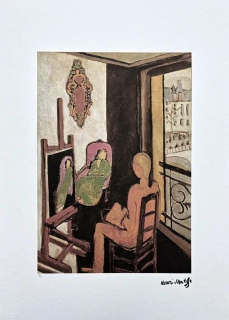 Henri Matisse - Painter in his atelier 69/75 - signováno 50x70cm