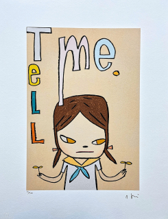 Nara Yoshitomo - Tell Me 75/300 - signováno, číslovaná edice, 50x65 cm