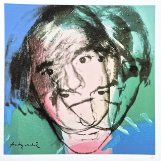 Andy Warhol - Self Portrait triple 110/500 - signováno, 50x50cm, limitovaná edice CMOA s certifikátem