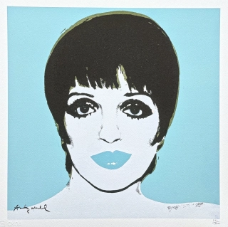 Andy Warhol - Liza Minnelli tyrkysová 251/500 - signováno, 50x50cm, limitovaná edice CMOA s certifikátem