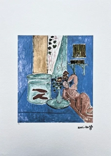 Henri Matisse - Nude with fish 61/75 - signováno 50x70cm
