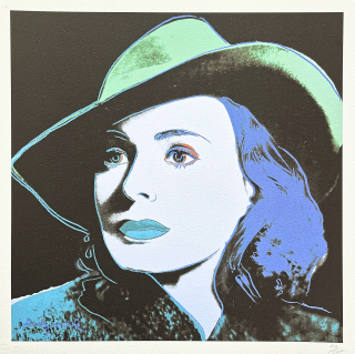 Andy Warhol - Ingrid Bergman modrá 410/500 - signováno, 50x50cm, limitovaná edice CMOA s certifikátem