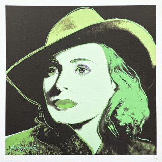 Andy Warhol - Ingrid Bergman zelená 114/500 - signováno, 50x50cm, limitovaná edice CMOA s certifikátem