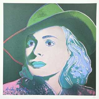 Andy Warhol - Ingrid Bergman zeleno-modrá 322/500 - signováno, 50x50cm, limitovaná edice CMOA s certifikátem