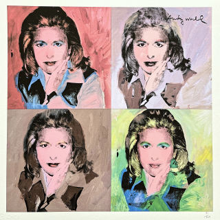 Andy Warhol - 4x Marcia Weisman 91/500 - signováno, 50x50cm, limitovaná edice CMOA s certifikátem