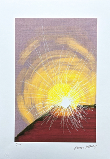 David Hockney - Sun behind the Roof 336/500 - limitovaná edice, s certifikátem, 35x50 cm