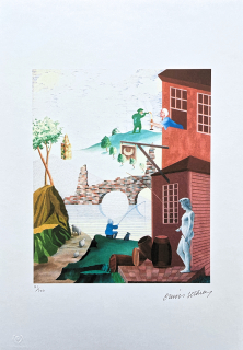 David Hockney - Kerby 121/500 - limitovaná edice, s certifikátem, 35x50 cm