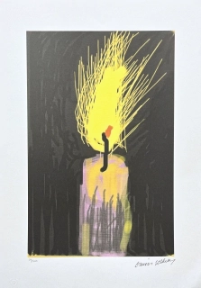 David Hockney - Flame 29/500 - limitovaná edice, s certifikátem, 35x50 cm