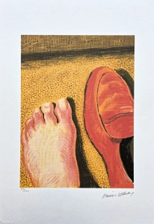 David Hockney - Leg and Shoe 170/500 - limitovaná edice, s certifikátem, 35x50 cm