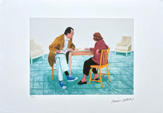 David Hockney - Ann and David 29/500 - limitovaná edice s certifikátem, 50x35 cm