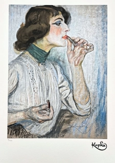 František Kupka - Lipstick x/350 - limitovaná edice s certifikátem, 50x70cm