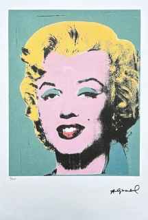 Andy Warhol - Marilyn Monroe šedo zelená 6/100 - edice Leo Castelli s certifikátem