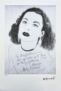 Andy Warhol - Hedy Lamarr 94/100 - edice Leo Castelli s certifikátem