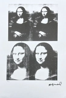 Andy Warhol - 4x Mona Lisa 16/100 - edice Leo Castelli s certifikátem