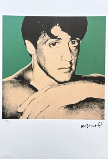 Andy Warhol - Sylvester Stallone zelený x/100 - edice Leo Castelli s certifikátem